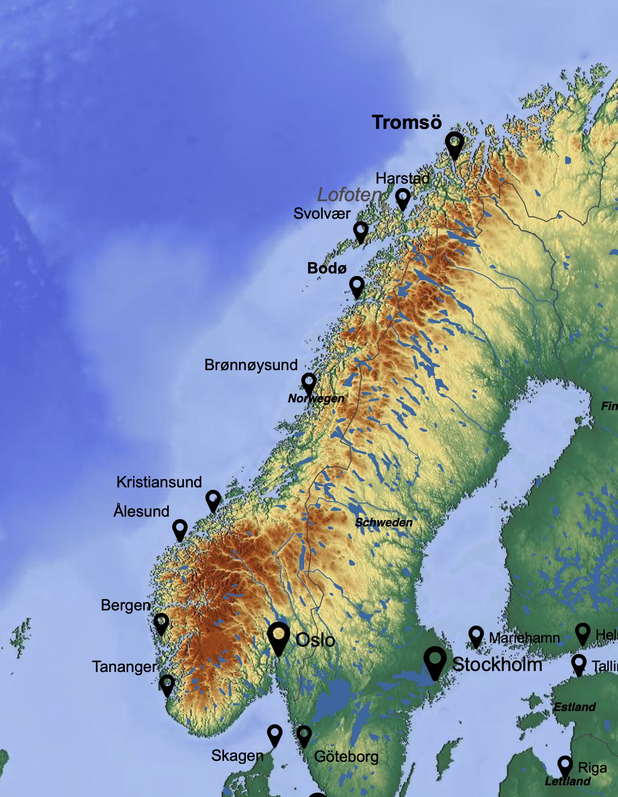 Segeln in Norwegen