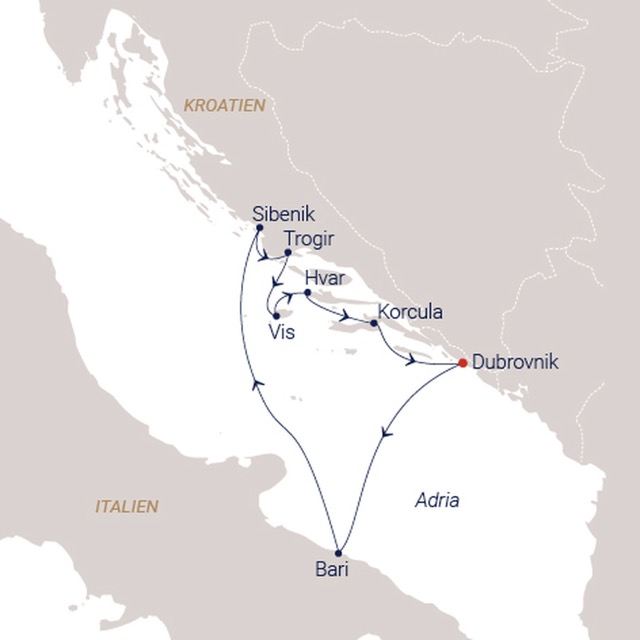 Route Sea Cloud II 13.06.2025