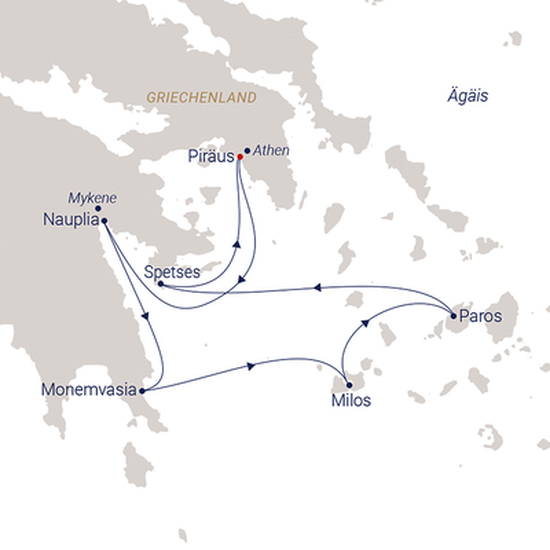 Route Sea Cloud II 15.07.2025