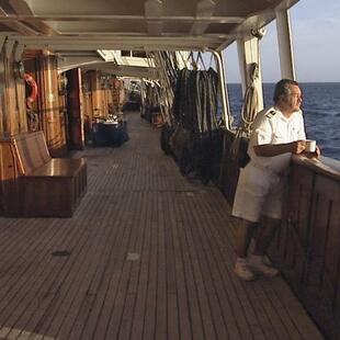 Sea Cloud an Deck