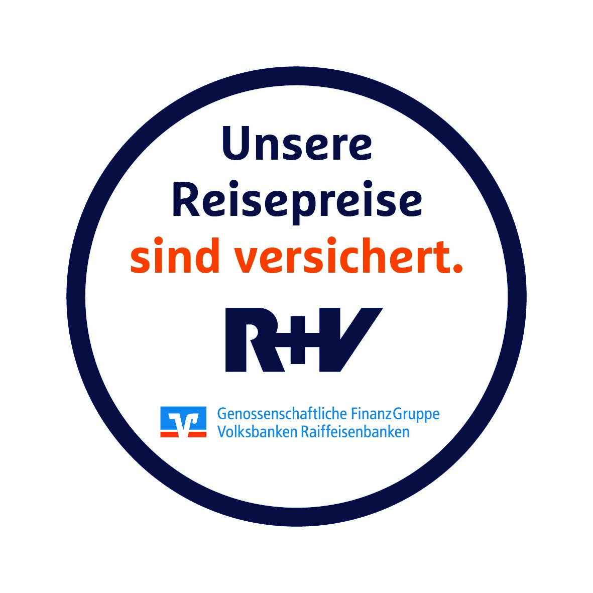 R+V Gütesiegel: Unsere Reisepreise sind versichert