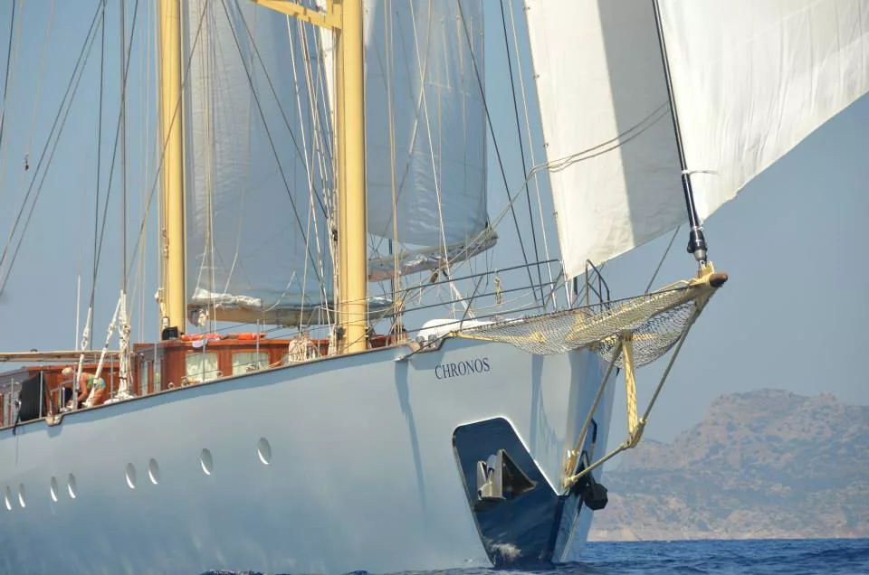 Chronos_Bow - Naples to Sardinia: Yacht Sailing with the Chronos