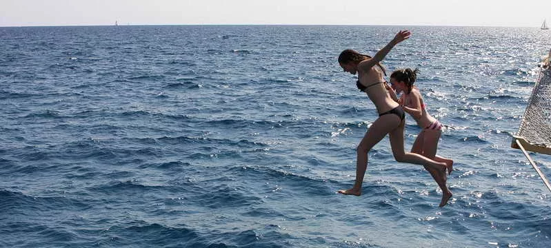 Rhea_Swimming - Sailing the Aeolian Islands, Yacht Sailing with the Rhea