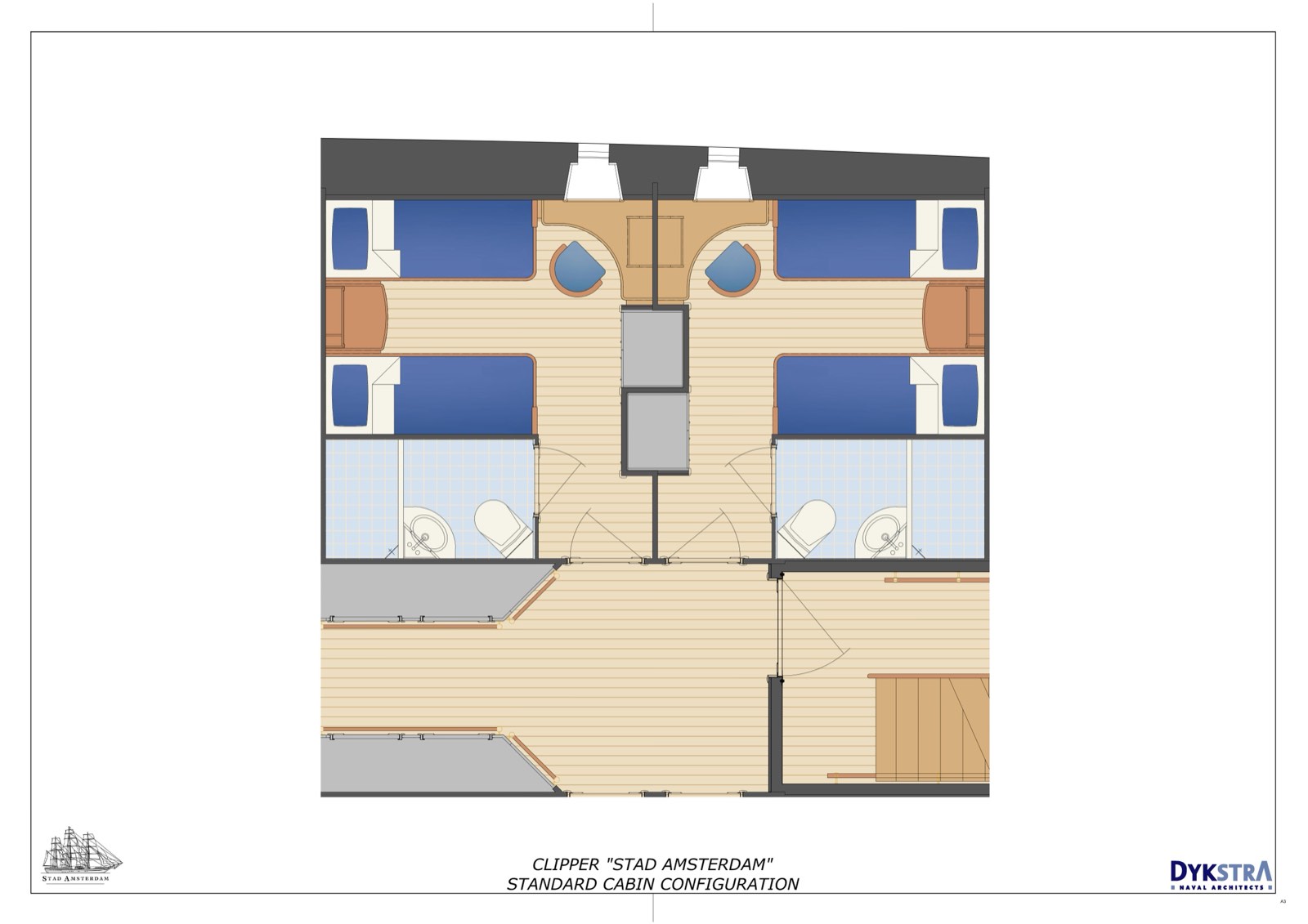 Stad Amsterdam – Kabinenlayout