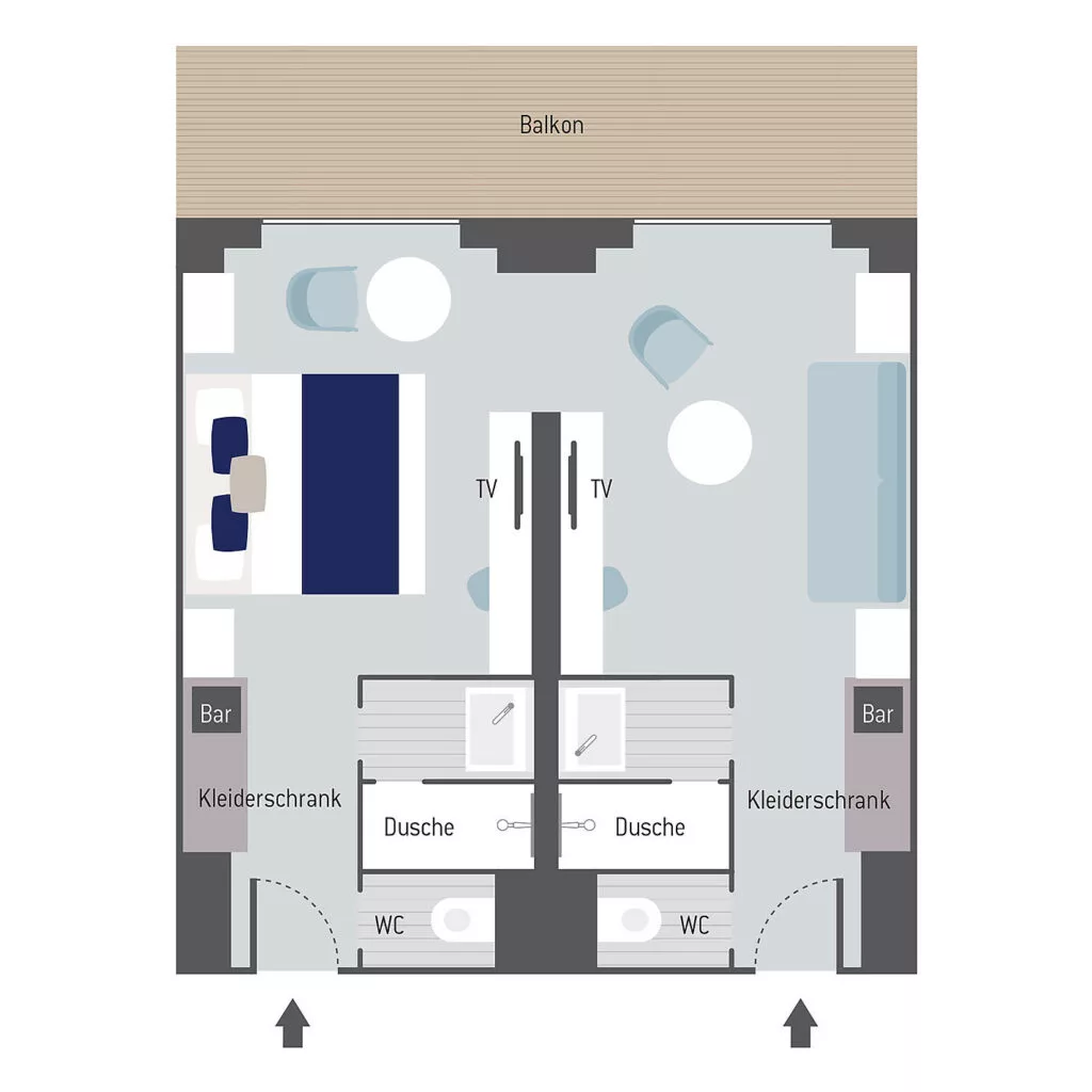 Grundriss Prestige Suite