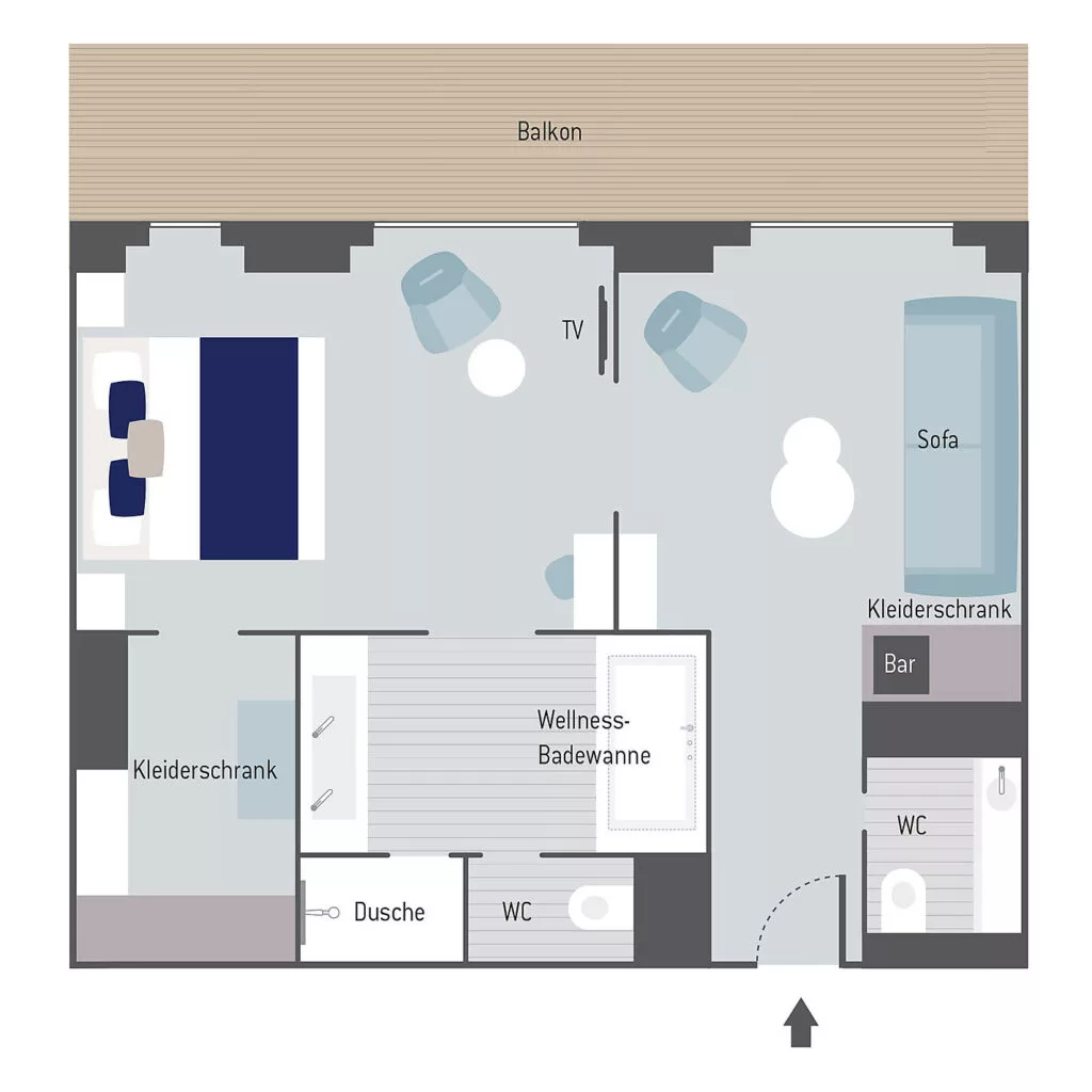 Grundriss Privilege Suite