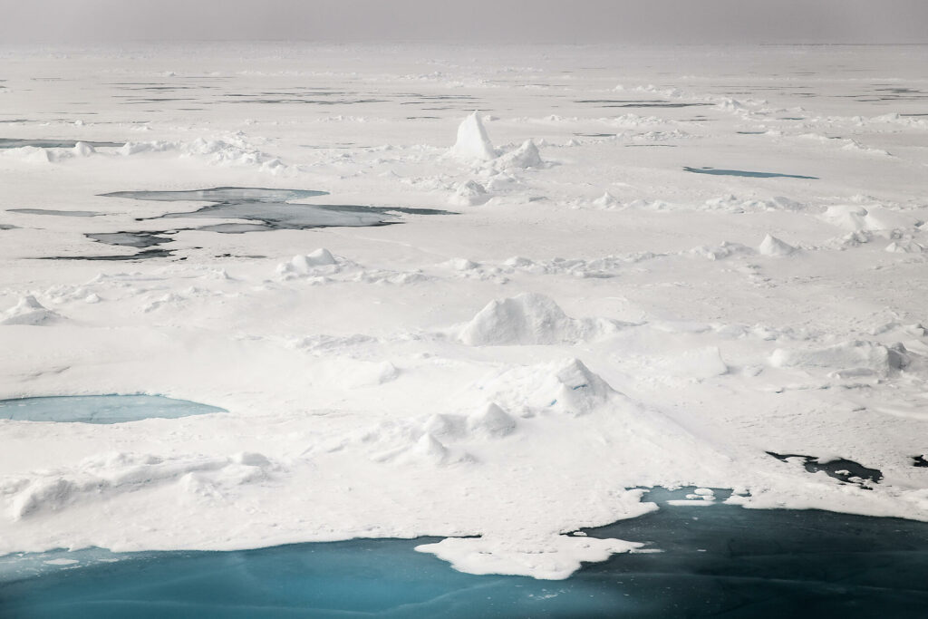 Le Commandant Charcot at the geographic North Pole