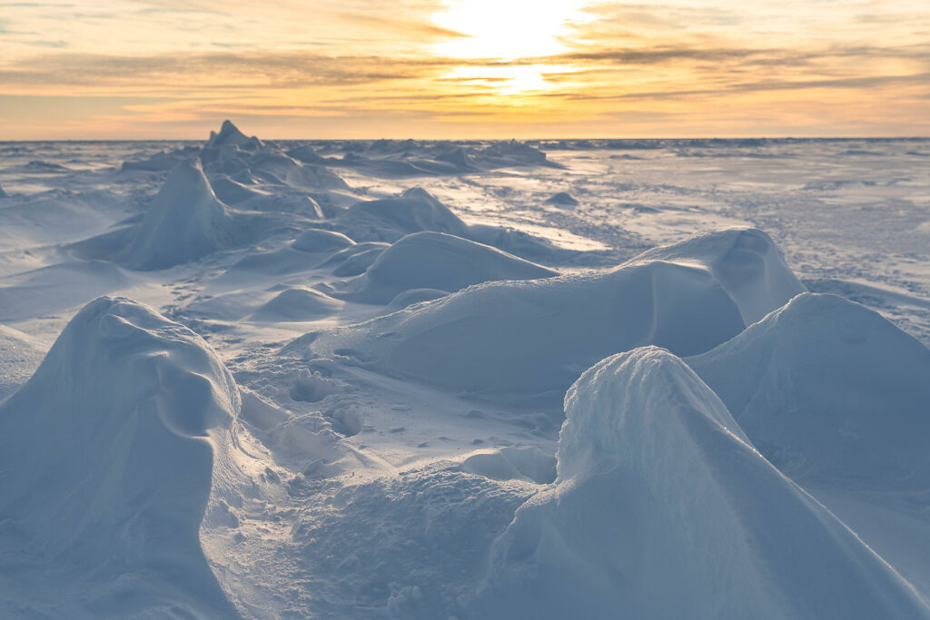 Le Commandant Charcot at the geographic North Pole