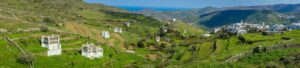 Pigeon houses on the island of Tinos in Greece