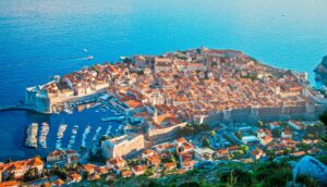 Aerial view of Dubrovnik, Croatia