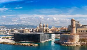 Saint Jean Castle and Cathedral de la Major in Marseille