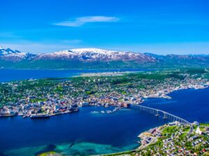 Summer view of Tromso, Norway