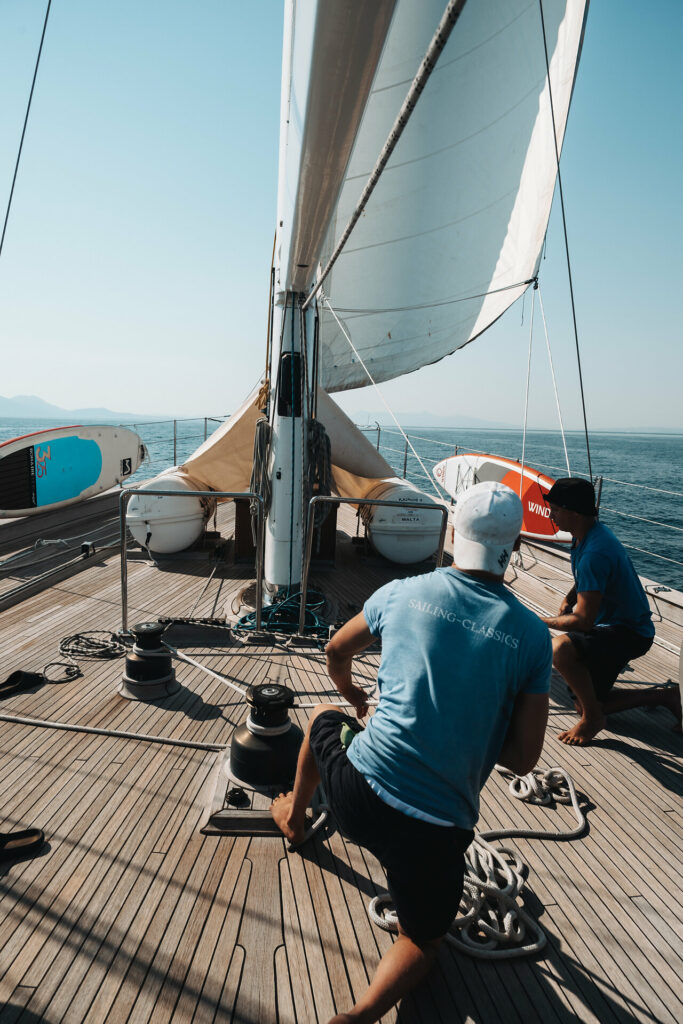 An Bord der Segelyacht Rhea – Griechenland
