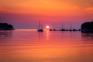 Adria – Sonnenuntergang über dem Meer