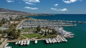 Die Marina von Alimos bei Athen