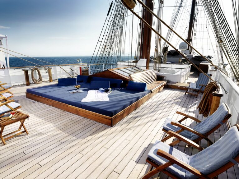 Sonnendeck der Sea Cloud II