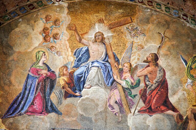 Byzantinisches Mosaik in der Basilika San Marco in Venedig